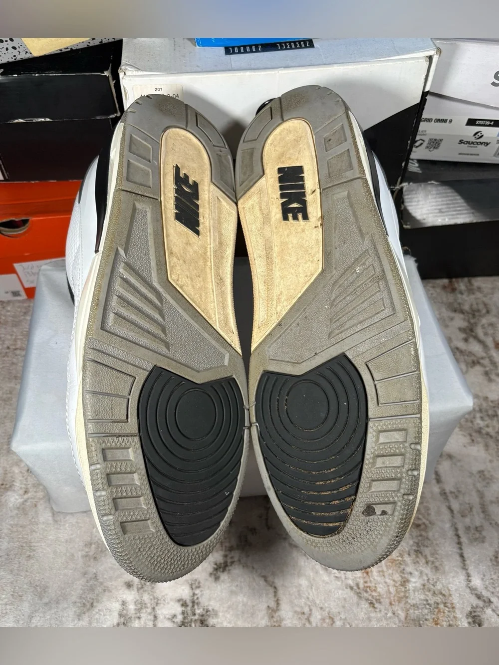 Size 13 - Air Jordan 2/3 White Black Metallic Silver